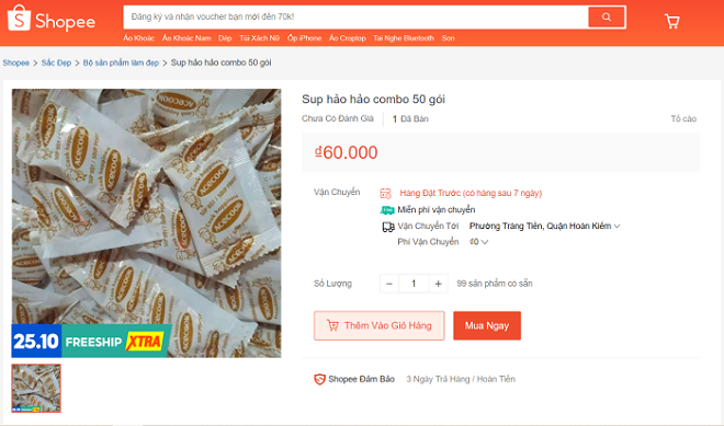 Tran lan goi sup mi Hao Hao, that gia gia ca the nao?