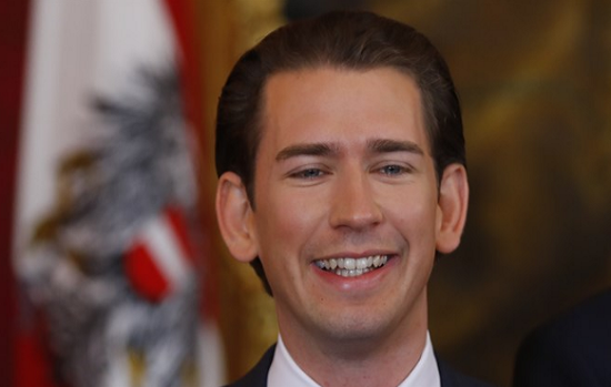 Ngày 15/10/2017, Đảng OVP giành thắng lợi với hơn 31% số phiếu bầu trong cuộc tổng tuyển cử, đồng nghĩa với việc, Ngoại trưởng Sebastian Kurz trở thành Thủ tướng Áo. Ảnh: INN.