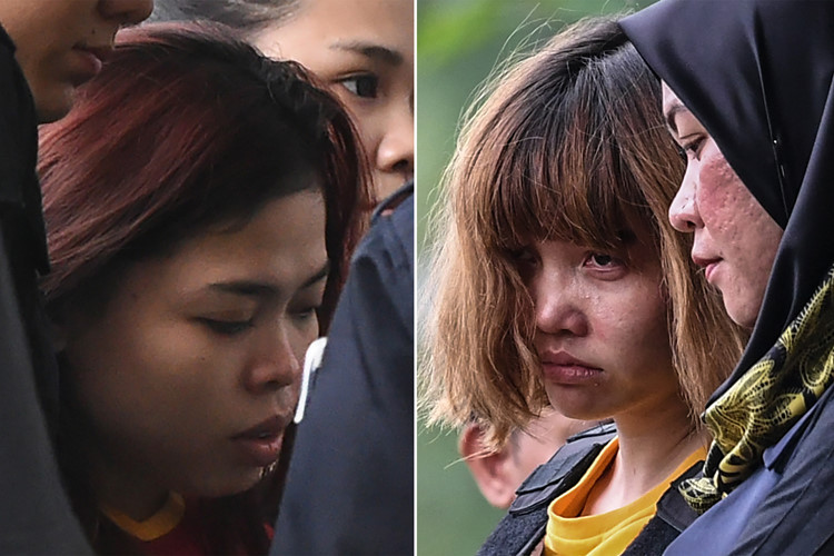 Ngày 2/3/2017: Sau phiên tòa ngày 1/3, hai nữ nghi phạm bị tạm giam tại nhà tù Kajang ở bang Selangor. Trong khi đó, nghi phạm người Triều Tiên Ri Jong Chol được thả vì không đủ chứng cứ buộc tội và bị trục xuất về nước. Ảnh: NYP.