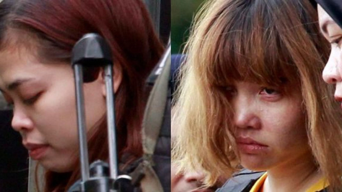 Ngày 2/10/2017: Đoàn Thị Hương và nghi phạm Indonesia tham dự phiên thượng thẩm đầu tiên có phần tranh tụng gồm nhiều đợt tại Tòa án cấp cao Shah Alam của Malaysia. Ảnh: Fox News.