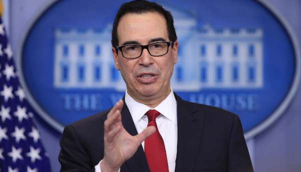 Trong một cuộc họp báo ngày 6/5, Bộ trưởng Bộ Tài chính Mỹ Steven Mnuchin cho biết Washington sẽ xem xét lại việc tăng thuế nếu cuộc đàm phán trở lại đúng hướng. Ảnh: WE.