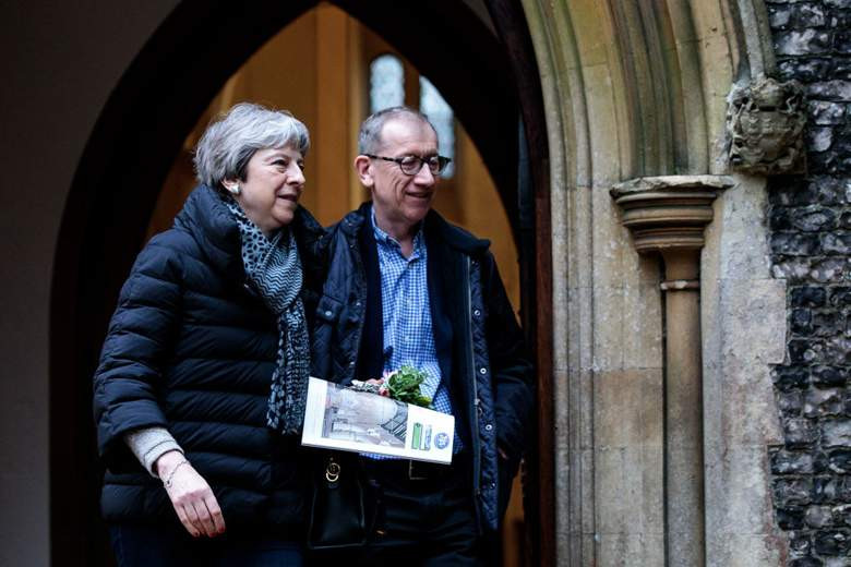 Được biết, bà May học trước ông Philip hai khóa. Năm 1977, bà tốt nghiệp còn ông Philip ra trường hai năm sau đó. Chuyện tình của họ đã có cái kết đẹp là một đám cưới diễn ra tại nhà thờ ở Oxfordshire vào năm 1980. Ảnh: Getty.