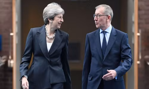 Về phần mình, bà May cũng thừa nhận ông Philip đã giúp bà rất nhiều vào những lúc khó khăn trong cuộc sống. "Điều đó rất quan trọng với tôi. Ông ấy thực sự là chỗ dựa vững chắc", bà nói. Ảnh: Sky News.