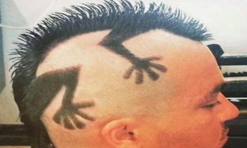 Không ít người muốn sở hữu một kiểu tóc độc nhất vô nhị để tạo cho mình phong cách riêng. Ảnh: The Sun.