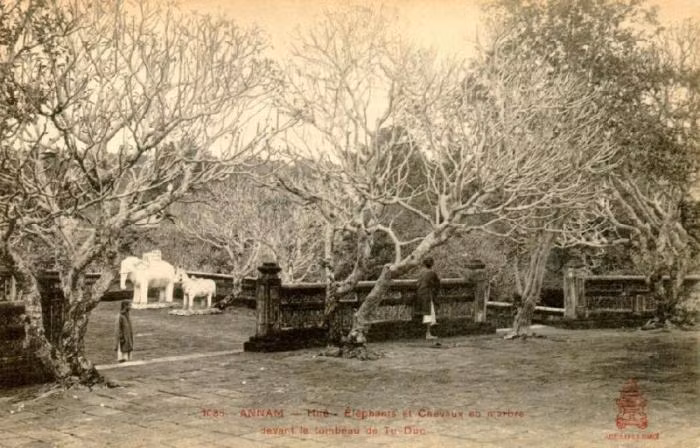 Một góc lăng vua Tự Đức ở Huế.