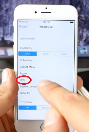 Bước 5: Vào mục DNS.