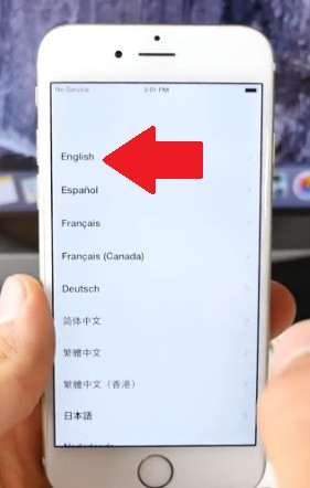 Bước 3: Bấm chọn ngôn ngữ.