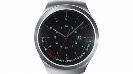 Dựa vào những hình ảnh mới nhất vừa xuất hiện, có thể tin rằng mẫu smartwatch Gear S2 chắc chắn sẽ có thiết kế mặt đồng hồ tròn và trông khá trẻ trung nhờ thiết kế dây đeo liền lạc với khung viền mặt đồng hồ.