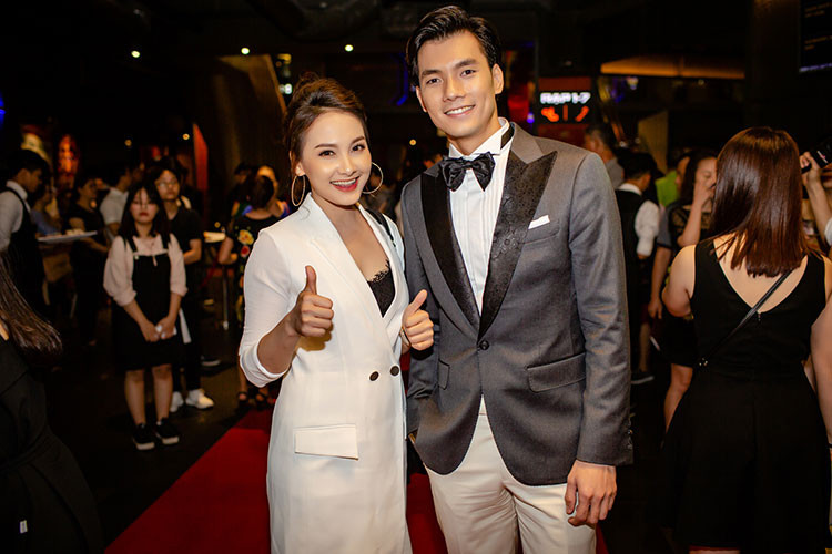 Tại sự kiện tối qua, Bảo Thanh hội ngộ Nhan Phúc Vinh.