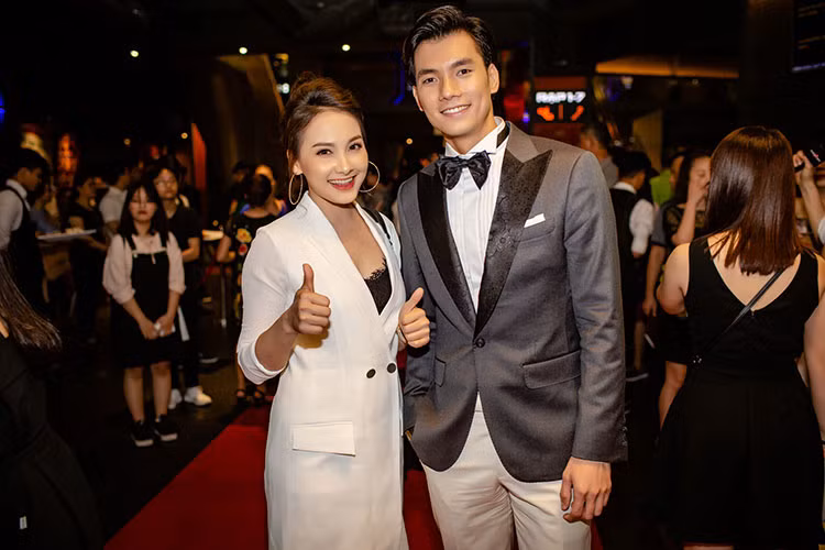 Tại sự kiện tối qua, Bảo Thanh hội ngộ Nhan Phúc Vinh.