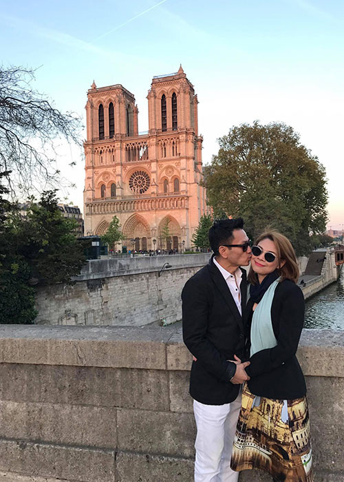 Thanh Thảo công khai chuyện hẹn hò với doanh nhân Tom Han khi anh hộ tống cô về nước tham gia gameshow vào tháng 2/2017.