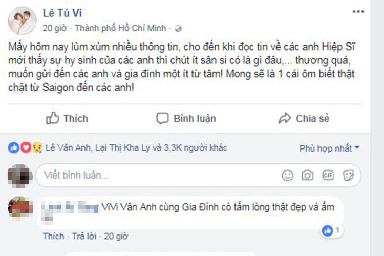Tú Vi bày tỏ mong muốn giúp đỡ các hiệp sĩ.