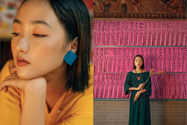 Linh Khiếu tên thật là Khiếu Thị Khánh Linh, sinh năm 1998, đến từ Bắc Giang.