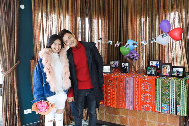 Từ khi gắn bó cho đến nay, Khổng Tú Quỳnh và Ngô Kiến Huy có rất nhiều khoảnh khắc ngọt ngào bên nhau.