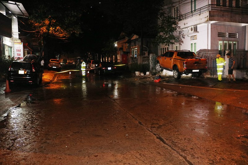 Hiện trường nơi xảy ra vụ việc.