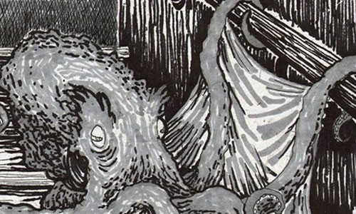 Nhiều người cho rằng sinh vật kỳ lạ trong ngôi nhà số 50 Quảng trường Berkeley thực chất là một con bạch tuộc. Ảnh minh họa: Pinterest.