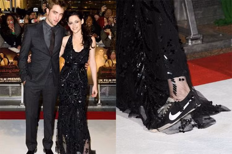 Giày cao gót khiến nữ diễn viên cảm thấy chân bị đau và hạn chế di chuyển.