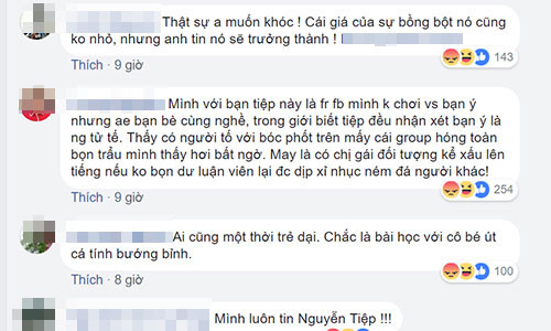 Bạn bè bênh vực Minh Tiệp.
