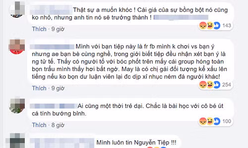 Bạn bè bênh vực Minh Tiệp.