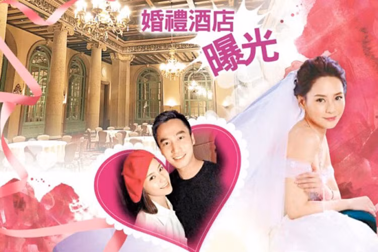 Cư dân mạng xã hội đang lan truyền loạt ảnh Chung Hân Đồng mặc váy cưới ngay trước thềm hôn lễ của cô với bác sĩ Lại Hoằng Quốc. Ảnh: Sian