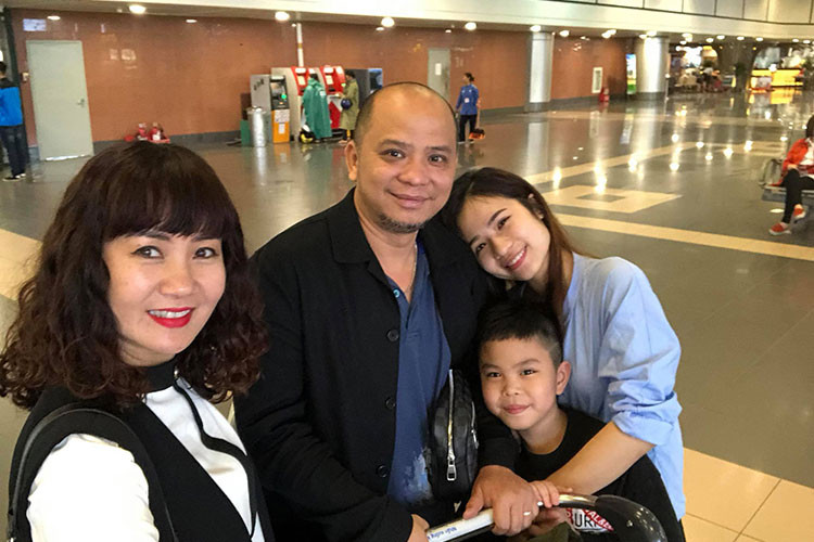 Sau khi kết hôn, Anh Tuấn trở thành hậu phương cho bà xã theo đuổi nghề diễn xuất.