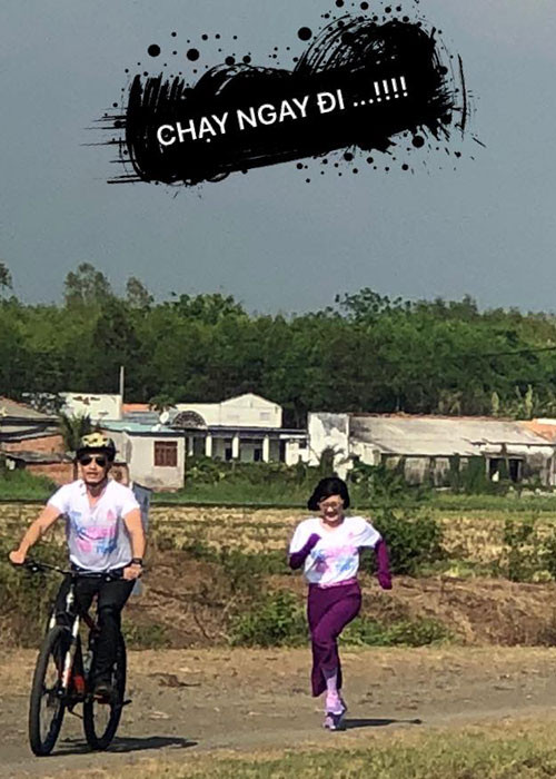 Thanh Thúy chia sẻ poster phim mới kèm chú thích lấy cảm hứng từ tựa bài hát “Chạy ngay đi” của Sơn Tùng M-TP.