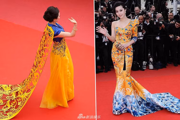 Không chỉ bắt chước phong cách của Phạm Băng Băng, một người đẹp còn tự nhận là mỹ nhân họ Phạm. Ảnh: Sina