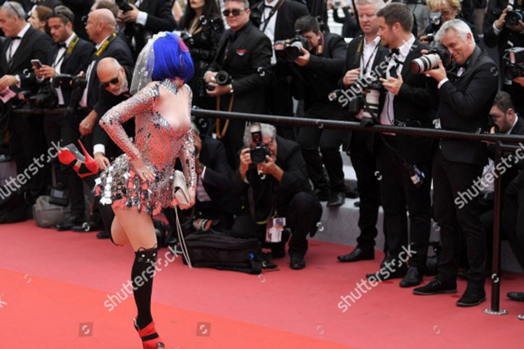 Nữ ca sĩ ăn mặc và tạo dáng không giống ai này tên Marie Parie. Ảnh: Shutterstock