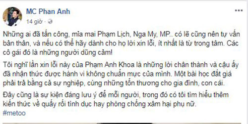 Chia sẻ của Phan Anh.