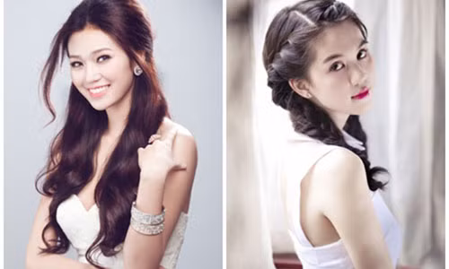 Khánh My - Ngọc Trinh. Ảnh: Baogiaothong