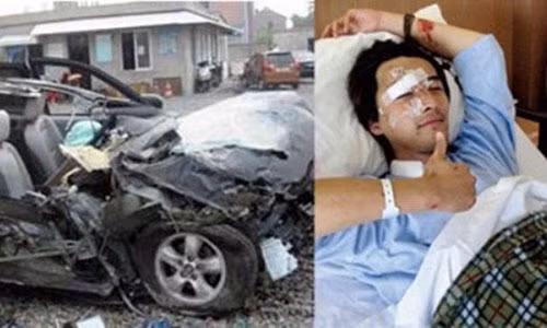 Hồ Ca suýt mất mạng vì tai nạn xe hơi thảm khốc.