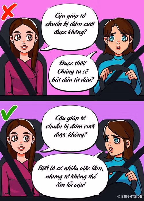 3. Thể hiện sự thông cảm: Dù không thể giúp đỡ người khác, bạn cũng nên cho họ biết rằng bạn thông cảm với tình huống của họ. Điều đó sẽ khiến họ cảm thấy tốt hơn và câu từ chối cũng trở nên dễ chấp nhận.