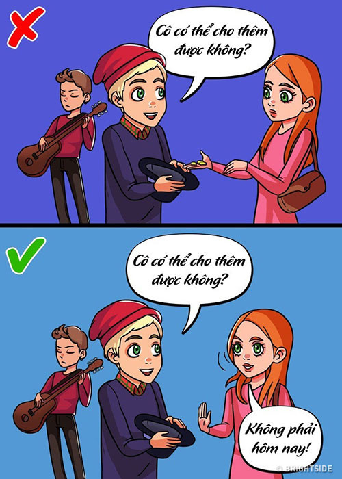 6. Luyện tập nói "Không": Kỹ năng sẽ mãi là lý thuyết nếu bạn không luyện tập. Lựa chọn những tình huống đơn giản để tập nói "Không" sẽ giúp bạn tự tin hơn khi mở lời trong tương lai.