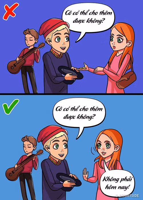6. Luyện tập nói "Không": Kỹ năng sẽ mãi là lý thuyết nếu bạn không luyện tập. Lựa chọn những tình huống đơn giản để tập nói "Không" sẽ giúp bạn tự tin hơn khi mở lời trong tương lai.