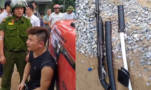 Mang sung di danh ghen, tong o to vao Canh sat 113