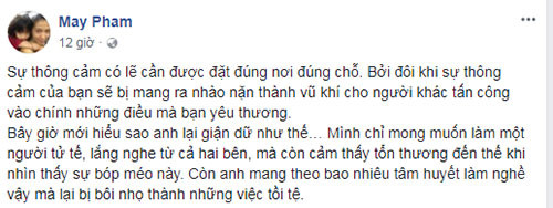 Chia sẻ của Thùy Trang.