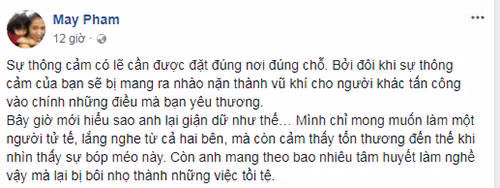 Chia sẻ của Thùy Trang.
