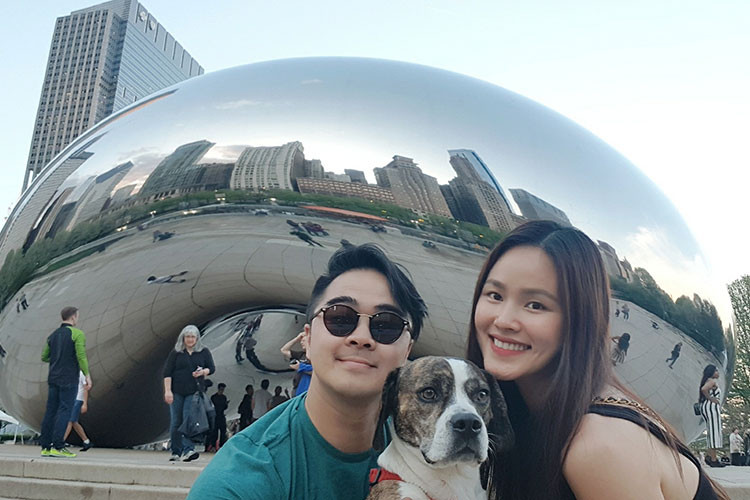 Hot Face sao Việt 24h: Tuyết Lan vui vẻ bên bạn trai Việt kiều ở Mỹ.