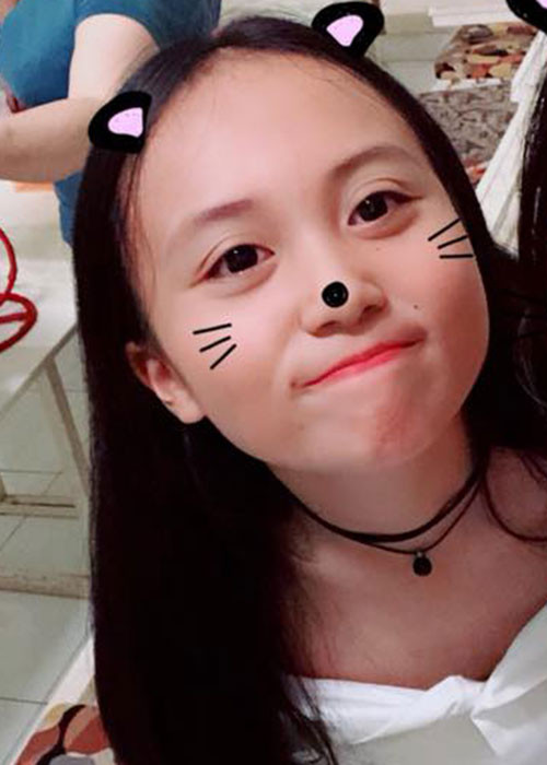 Nghi Phương từng là một cô nhóc mũm mĩm, đáng yêu nhưng nay đã là một thiếu nữ xinh đẹp.