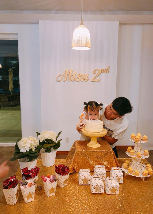 Vợ chồng Lưu Hương Giang - Hồ Hoài Anh tổ chức tiệc sinh nhật lần thứ 2 cho con gái Misu.