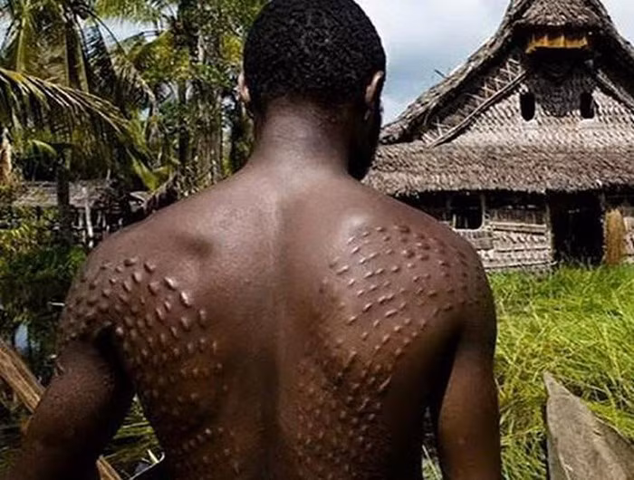 Những người ở đây quan niệm rằng, cơ thể có những họa tiết như lớp da cá sấu sẽ khiến những chàng trai này bớt đi tính trẻ con, khiến họ mạnh mẽ và trưởng thành hơn