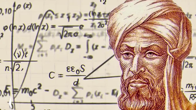 Đại số học (Algebra): Muhammad ibn Musa al-Khwarizmi, nhà toán học, nhà thiên văn học và địa lý học người Ba Tư sống vào thế kỷ IX, được coi là "cha đẻ của đại số học". Tác phẩm của ông, "Kitab al-Mukhtasar fi Hisab al-Jabr wal-Muqabala" (Cuốn sách về Tóm tắt Tính toán bằng Hoàn thành và Cân bằng), đặt nền móng cho đại số hiện đại. Thuật ngữ "algebra" xuất phát từ từ "al-Jabr" trong tiếng Ả Rập, và từ "algorithm" (thuật toán) cũng bắt nguồn từ tên của ông. (Ảnh: Bayt Al Fann)