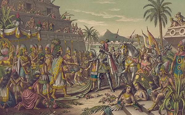 1. Kho báu của Montezuma: Khi Hernán Cortés chinh phục đế chế Aztec vào thế kỷ 16, hoàng đế Montezuma II đã tích lũy một lượng lớn vàng bạc và châu báu. Tuy nhiên, sau khi Montezuma bị bắt và giết, kho báu này đã biến mất một cách bí ẩn. (Ảnh: Ancient Origins) 