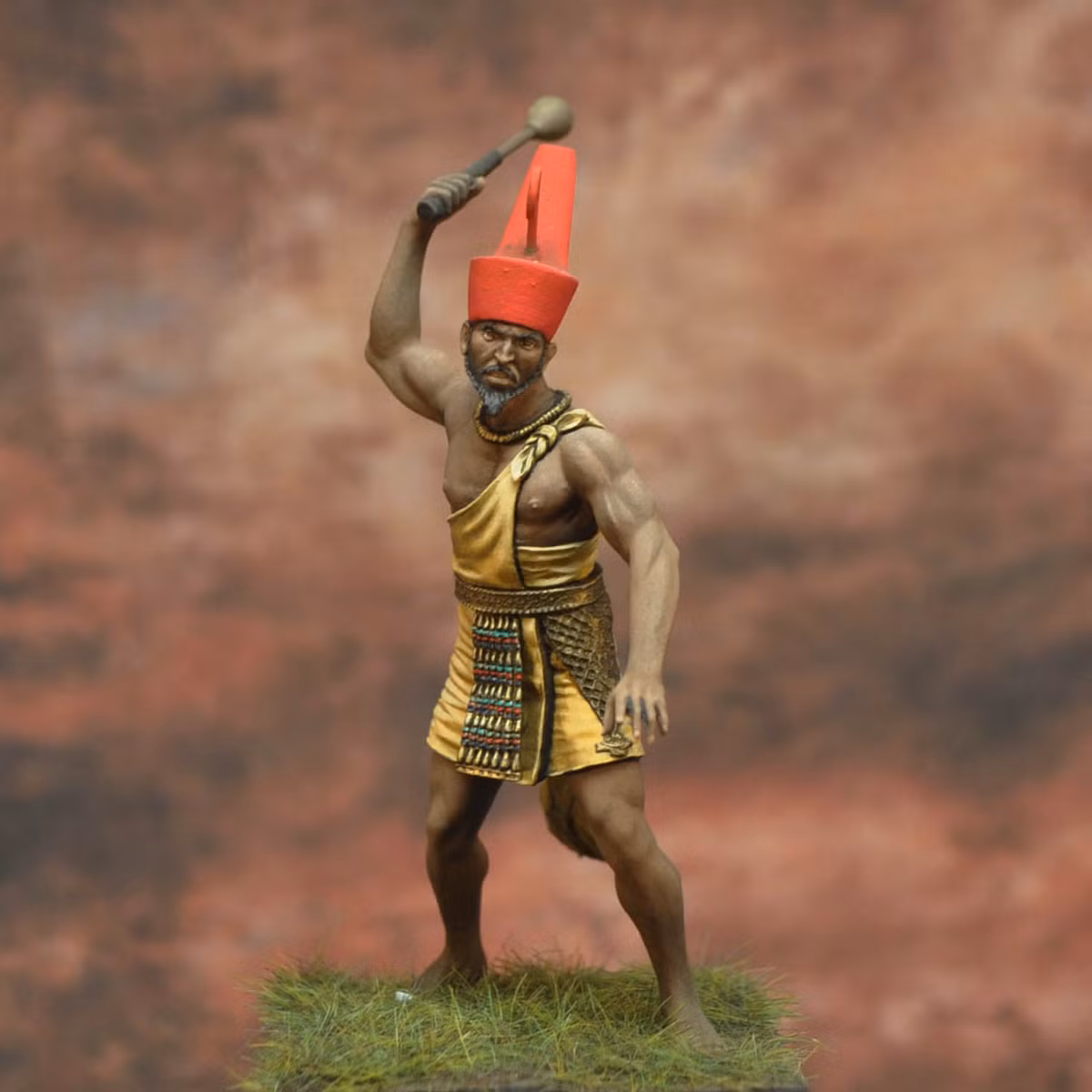 1. Narmer (Menes): Narmer, thường được nhận diện là Menes, được coi là người sáng lập vương triều đầu tiên của Ai Cập và là người thống nhất Thượng và Hạ Ai Cập vào khoảng năm 3100 TCN. Ông đã thiết lập thủ đô tại Memphis và bắt đầu một thời kỳ thịnh vượng cho Ai Cập cổ đại. (Ảnh: Art Girona)