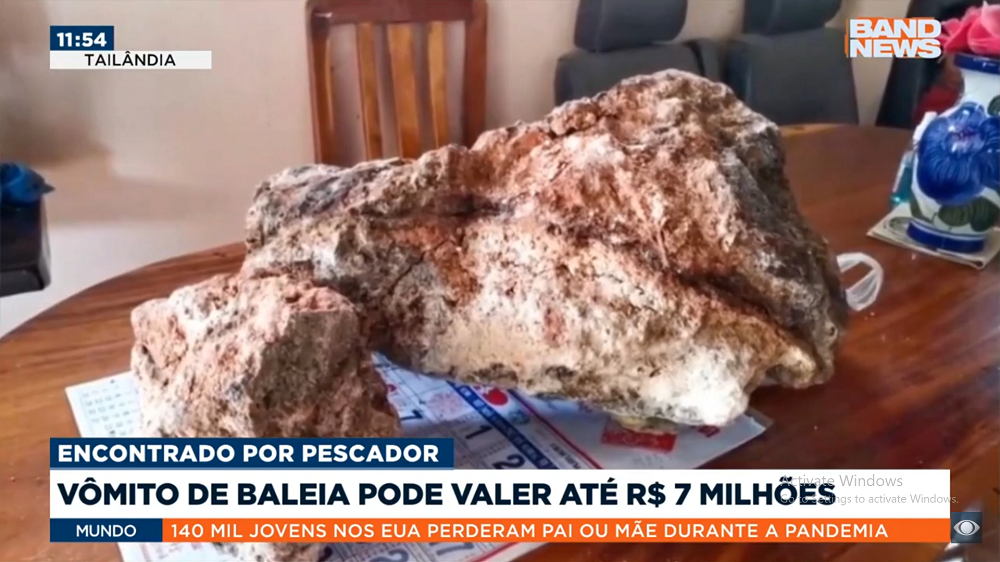 Trong một lần ra biển, ông vấp phải tảng đá hình thù kỳ lạ dạt vào bờ cát. Ông mang nó về nhà và sau khi được các chuyên gia tại Đại học Prince of Songkla thẩm định, họ xác nhận đây là một khối long diên hương. (Ảnh: Brand news)