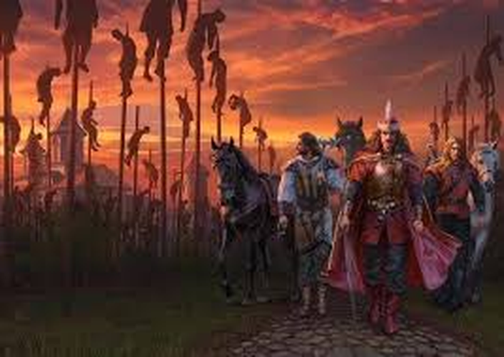 Một trong những sự kiện kinh hoàng nhất dưới triều đại của Vlad III là cuộc thảm sát tại Târgoviște vào năm 1462. Khi quân Ottoman tiến vào Wallachia, họ bị chặn đứng bởi cảnh tượng hàng chục ngàn người bị đóng cọc. Đây được cho là hành động nhằm gây sợ hãi và hoảng loạn cho kẻ thù. (Ảnh: Medium)