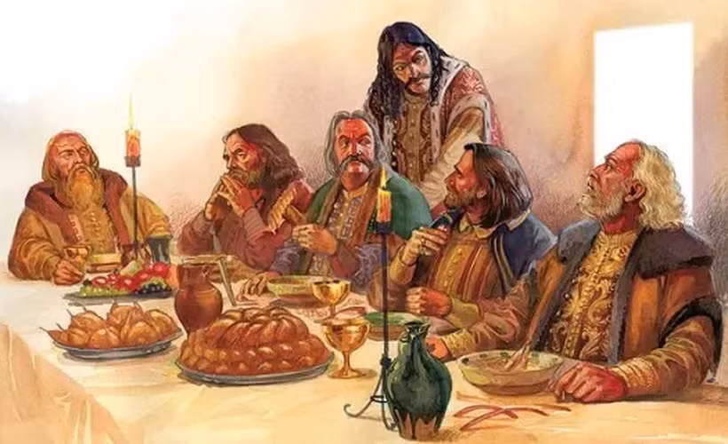 Vlad III không tin tưởng và căm ghét các quý tộc (boyars) Wallachia, những người mà ông cho rằng đã phản bội cha mình. Vào ngày Lễ Phục sinh năm 1457, ông đã mời hàng trăm boyars và gia đình họ đến một bữa tiệc, sau đó bắt giữ và hành quyết phần lớn trong số họ. Những người sống sót bị buộc phải lao động xây dựng pháo đài Poenari trong điều kiện khắc nghiệt.(Ảnh: alluringcreations)