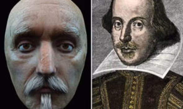 4. William Shakespeare: Hình ảnh dựng lại cho thấy Shakespeare có khuôn mặt khá buồn, khác xa so với những bức chân dung thường thấy.(Ảnh: express)
