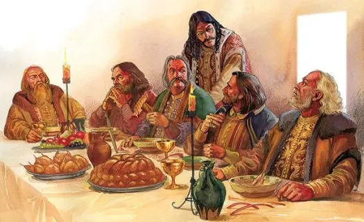 Vlad III không tin tưởng và căm ghét các quý tộc (boyars) Wallachia, những người mà ông cho rằng đã phản bội cha mình. Vào ngày Lễ Phục sinh năm 1457, ông đã mời hàng trăm boyars và gia đình họ đến một bữa tiệc, sau đó bắt giữ và hành quyết phần lớn trong số họ. Những người sống sót bị buộc phải lao động xây dựng pháo đài Poenari trong điều kiện khắc nghiệt.(Ảnh: alluringcreations)