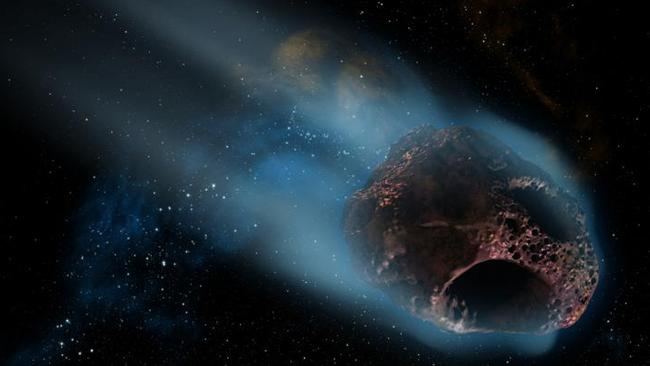 3. 1950 DA: 1950 DA là một trong những tiểu hành tinh lớn nhất đang được theo dõi với đường kính lên tới 1,1 km. Điều đặc biệt về tiểu hành tinh này là nó có một trong những xác suất va chạm cao nhất trong số các tiểu hành tinh được biết đến, với khả năng va chạm với Trái đất vào năm 2880. Tuy khoảng thời gian này còn rất xa, NASA vẫn theo dõi chặt chẽ để đưa ra các biện pháp phòng ngừa kịp thời. (Ảnh: News.com.au)